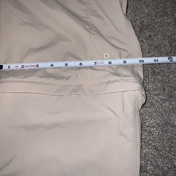 Columbia Women's Zip Off Khaki Pants Convertible Fossil Aruba Omni Shade 30 PFG - Picture 6 of 16